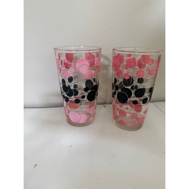 Hazel-Atlas Vintage 1950s Hazel-Atlas "Atomic" Tallboy Tumbler Glasses - Set of 4 For Sale - Image 4 of 11