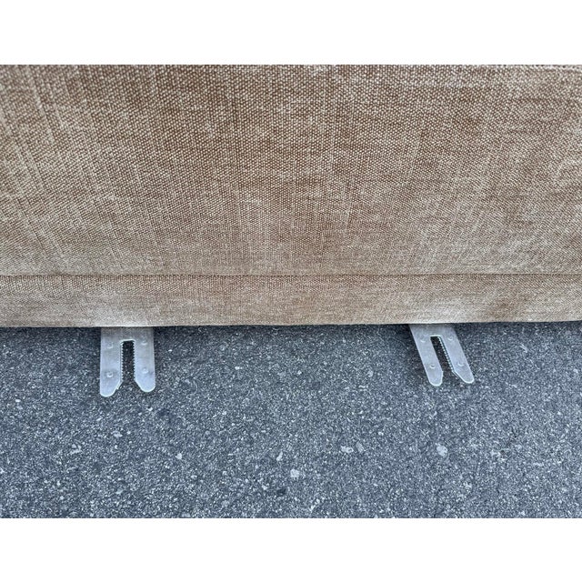 Cocoa Upholstered Sofa For Sale - Image 14 of 16