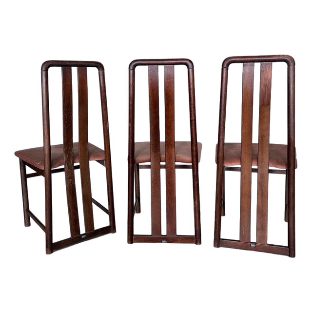 Mid-Century High-Back Dining Chairs from Primo London, Set of 3 For Sale