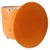 Plastic Vintage Pouf in Orange Faux Leather, 1960s For Sale - Image 7 of 9