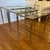 Metal 1960s French Nickeled Nesting Tables With Glass Tops Maison Jansen Attributed Set of 3 For Sale - Image 7 of 12