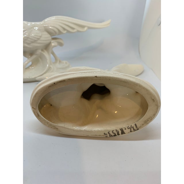 Mid 20th Century Mid Century Blanc De Chine Porcelain Peacocks a Pair For Sale - Image 5 of 8
