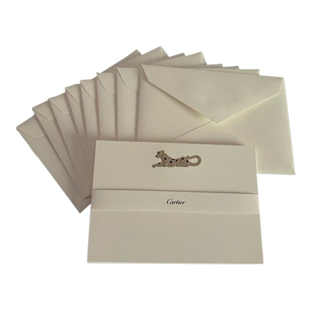 Vintage Cartier Stationery Card and Envelope Set For Sale