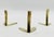 Los Castillo 1960s Los Castillo Brass Leaf Candle Holders, Set of 3, Mexican Modern Silversmith For Sale - Image 4 of 10