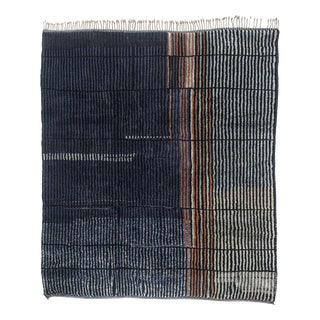 Timeless Hand-Knotted Wool Rug by Azele Studio For Sale