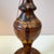 1940s Mid-Century Turned Mixed Wood Lamp With Shade For Sale - Image 5 of 8