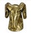 Late 20th Century Vintage Pair of Rare Brass Ram's Head Bookends For Sale - Image 5 of 7