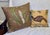 Pair of Custom Linen Throw Pillows – Salamandre Pheasant & Botanical Leaf, Down Alternative Inserts For Sale - Image 10 of 10