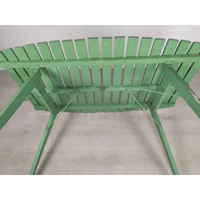 Wooden Folding Garden Table For Sale - Image 13 of 15