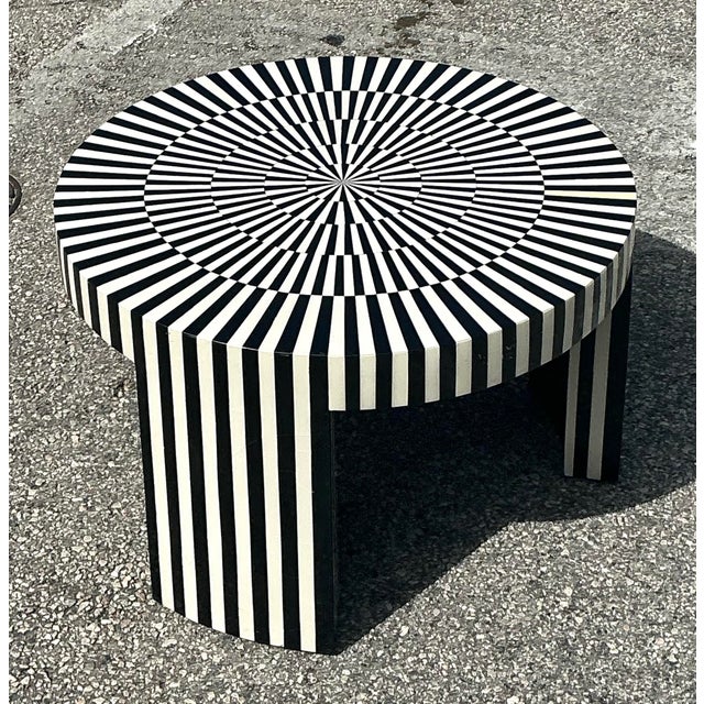 Vintage Bone Inlay Coffee Table For Sale - Image 12 of 12