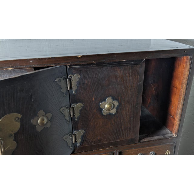 Wood Late 19th-Century Korean Yakjang Apothecary Cabinet With 39 Hanja-Labeled Drawers For Sale - Image 7 of 18