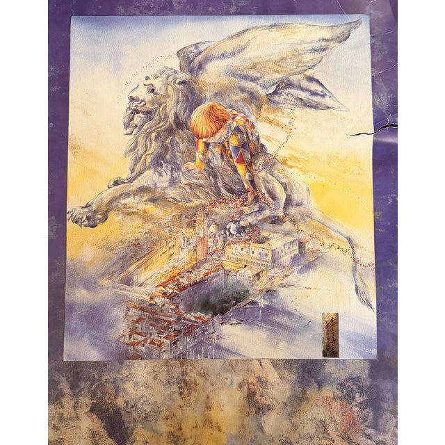 Modern Kazuo Yagi - Carnevale Di Venezia, 1995, Offset Lithograph Poster on Paper For Sale - Image 3 of 5