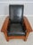 Age: C.2006 Details: Finish no.35 Quality Dark Green Leather High Quality Construction Arts & Crafts Stool Adjustable...