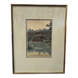 1960s Yoshida Hiroshi Woodblock Print, Framed For Sale