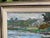 Wood Lau Chun Water Lily Landscape Oil Painting on Canvas, Framed Impressionist Pond Scene For Sale - Image 7 of 12