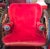 Metal Modern Mattia Bonetti Red Chair Oversized Throne For Sale - Image 7 of 13