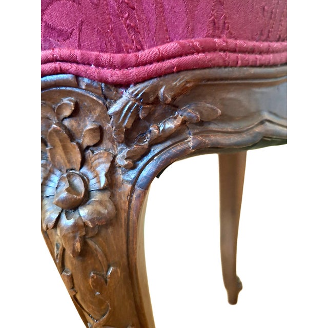 Antique Louis XV-style Upholstered Piano Bench For Sale - Image 9 of 10