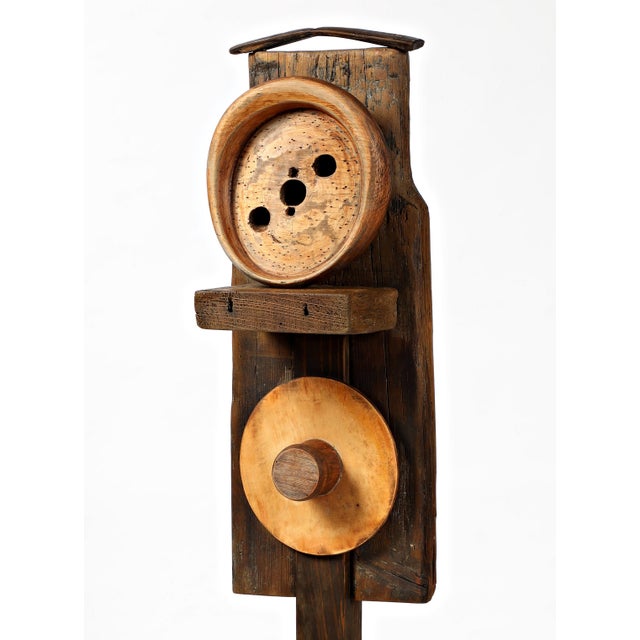 Abstract Wooden Sculpture, Figure XXV, 1995, German/Swiss Artist Rolf Hans For Sale - Image 6 of 11