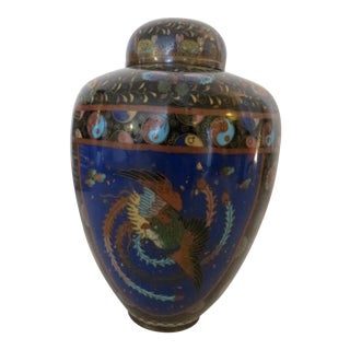 18th C. Japanese Cloissone Urn For Sale