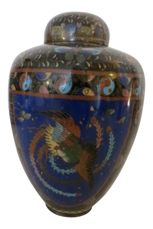 18th C. Japanese Cloissone Urn