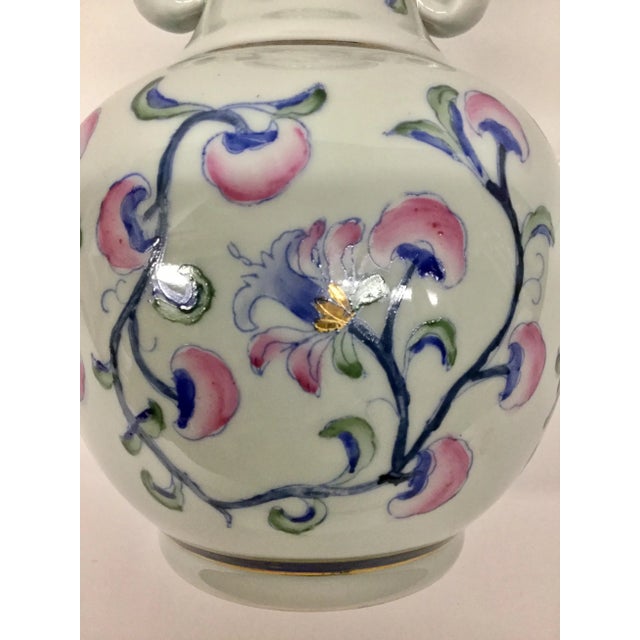 Rose Vintage Chinese Porcelain Vase For Sale - Image 8 of 13