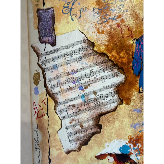 Tanya Wissotzky and Alexander Galtchansky, Silkscreen on Canvas Musical Belle Epoque Composition Alexander & Wissotzky For Sale - Image 14 of 18