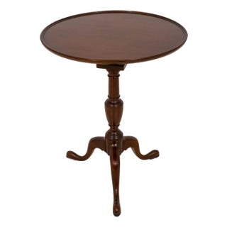 Kittinger Cw-11 Mahogany Tilt-Top Round End Table For Sale