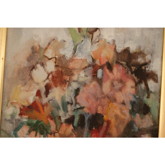 Pia H. Campbell, Bloom, 1950s, Oil on Canvas, Framed For Sale - Image 15 of 17