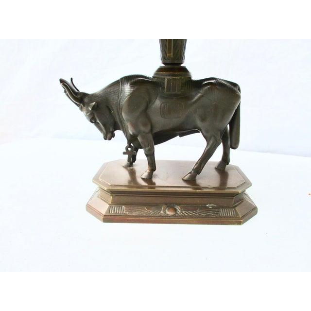 1920s Egyptian Revival Bronze Tazza Apis Bull For Sale - Image 5 of 17
