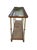 Vintage Hollywood Regency Faux Bamboo Brass Console Table With Cane Shelf & Double Glass Top | Chinoiserie Campaign Entry Table For Sale - Image 9 of 12