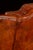 Mid 20th Century Tufted Leather Wingback Armchair in Burnt Amber For Sale - Image 9 of 17