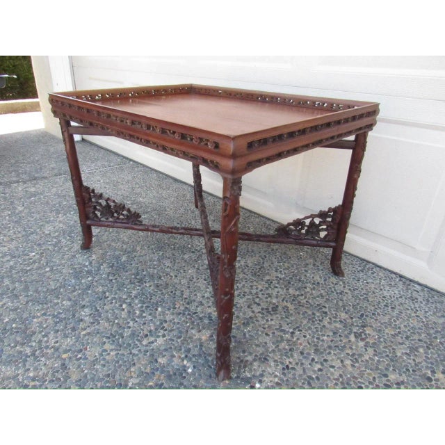 Chinese Hardwood Coffee Table For Sale In San Francisco - Image 6 of 12