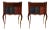20th Century French Marquetry and Leather Faux-Book Front Tables - a Pair For Sale