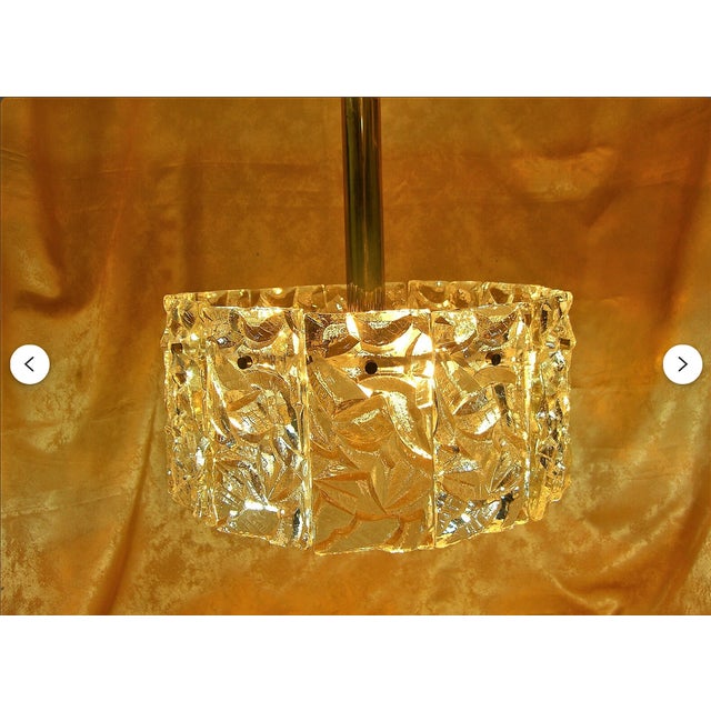 Metal Art Deco Pendant Light from Kinkeldey, 1980s For Sale - Image 7 of 11