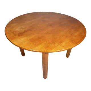 1960s Shaker Style Vintage Original Solid Maple Wood Table For Sale