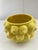 Ceramic Lemon Yellow Glazed Ceramic Cache Pot For Sale - Image 7 of 7