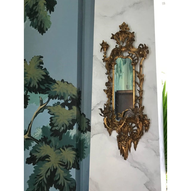 Giltwood Mirrored Wall Sconces For Sale In New York - Image 6 of 8