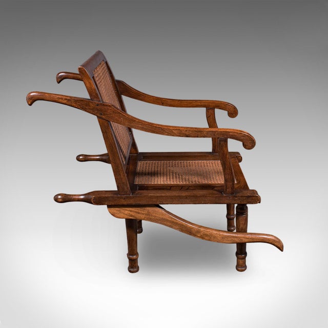 Antique Ladies Colonial Veranda Chair, English, Beech, Carrying Seat, Victorian For Sale - Image 4 of 12