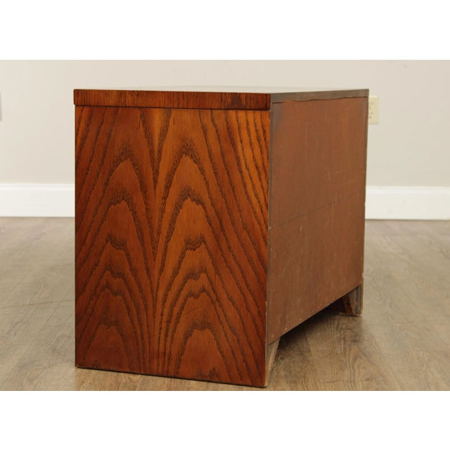 Lane Furniture Lane Mid Century Brutalist Pueblo Cabinet Nightstands - A Pair For Sale - Image 4 of 12