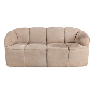 Piccolino Two-Seater Suede Sofa from Walter Knoll For Sale