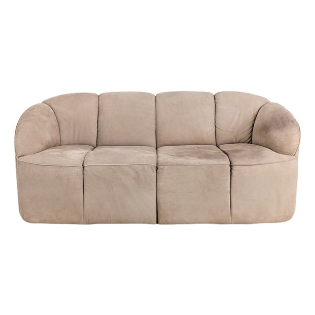 Piccolino Two-Seater Suede Sofa from Walter Knoll For Sale