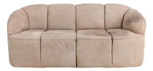 Piccolino Two-Seater Suede Sofa from Walter Knoll