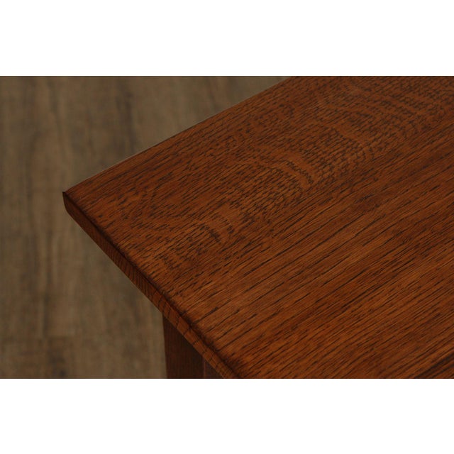 Stickley Mission Collection Square Oak Dining Table For Sale In Philadelphia - Image 6 of 12