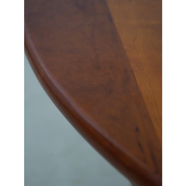 1970s Stickley Cherry Valley Round Dining Room Table For Sale - Image 5 of 18