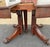 Antique 54" Round Mahogany Pedestal Base Dining Table With 4 Leaves For Sale - Image 11 of 16