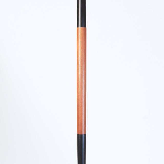 Floor Lamp with Double Tapered Stem, Denmark, 1960s For Sale - Image 4 of 8