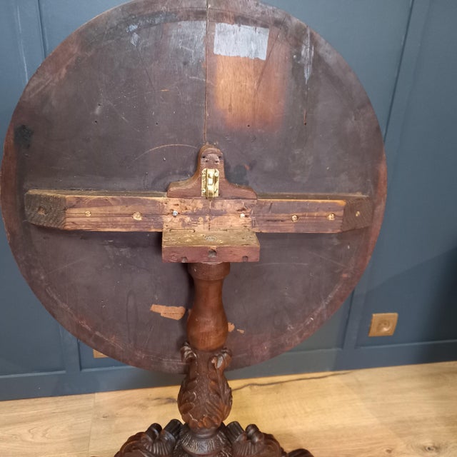 Antique Tilt-Top Table, 1800s For Sale - Image 13 of 16
