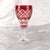This is a set of four matching pink cut to clear stemware glasses. The glasses have no stickers or makings on them, and I...