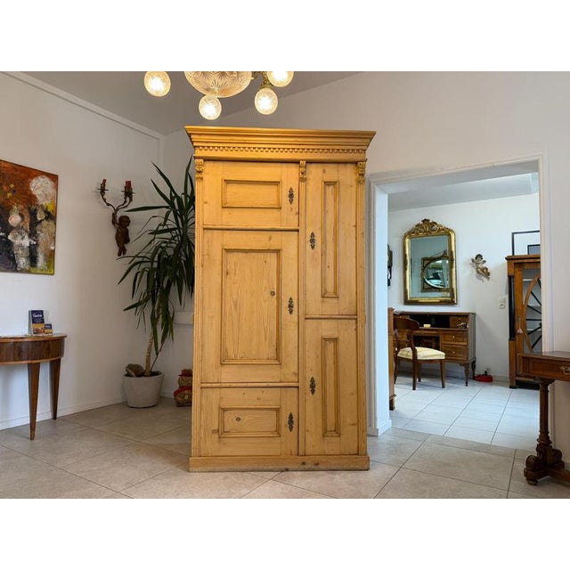 Farmhouse Wardrobe in Softwood For Sale - Image 16 of 16