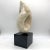 Abstract Biomorphic Marble Sculpture on Black Granite Base For Sale - Image 3 of 8